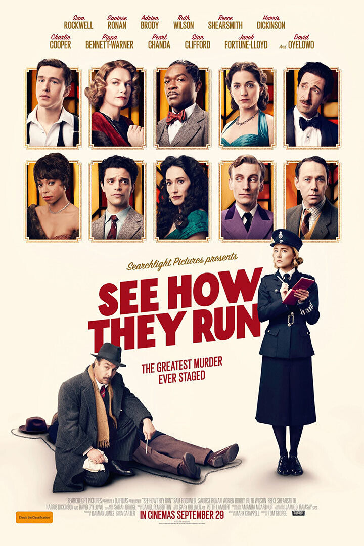 See How They Run Mystery Thriller Comedy Movie George 2022 Poster Wall Art Print Home Wall Decor
