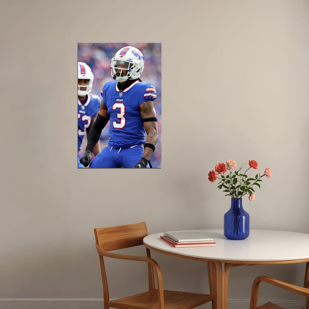 Damar Hamlin Buffalo Football Player Fans Poster Wall Art Print Home Wall Decor