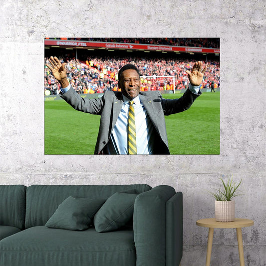 Pele Brazilian Football Player Tribute Fans Poster Wall Art Print Home Wall Decor - xonomax