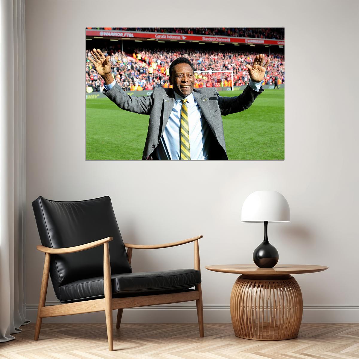 Pele Brazilian Football Player Tribute Fans Poster Wall Art Print Home Wall Decor
