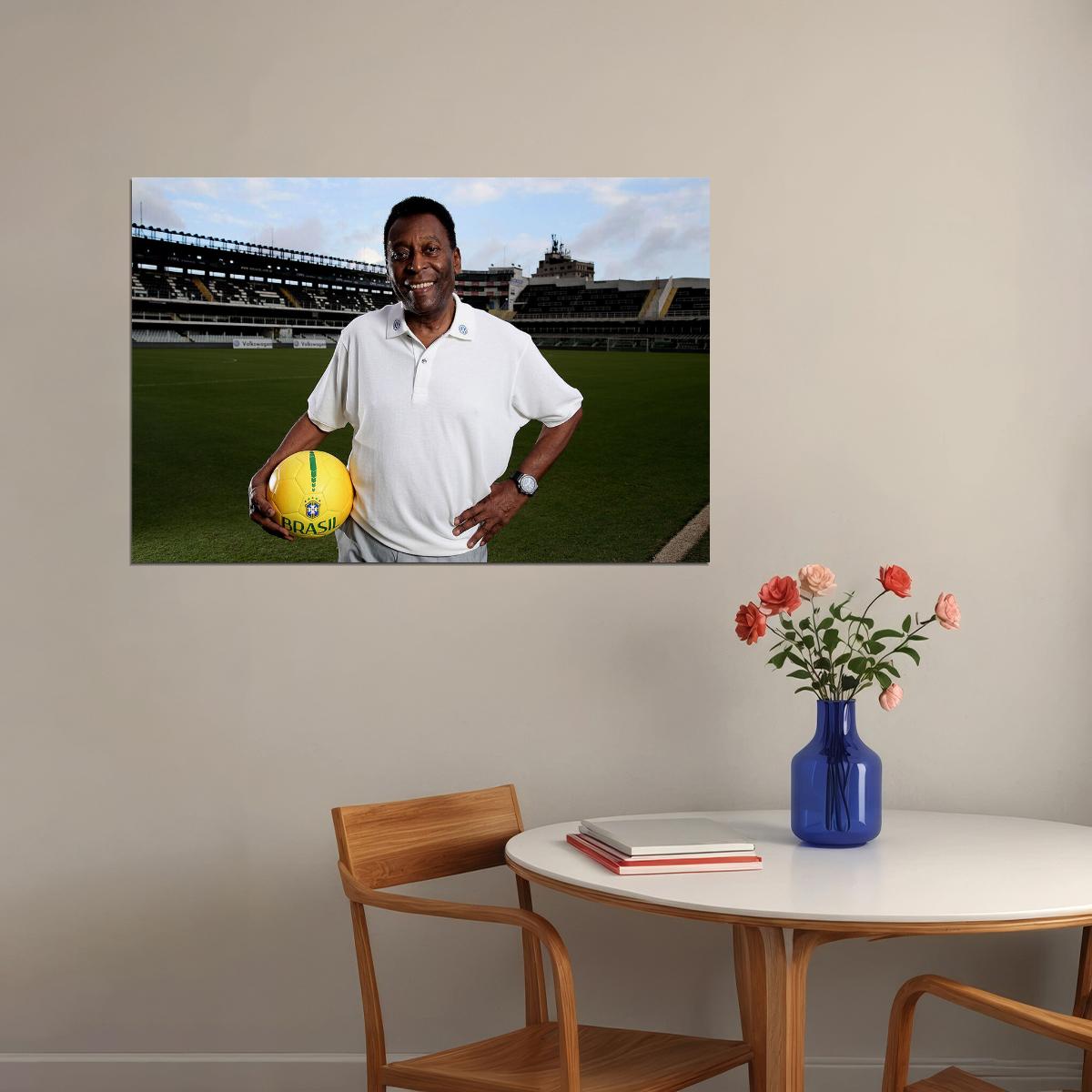 Pele Brazilian Football Player Memory Sport Poster Wall Art Print Home Wall Decor