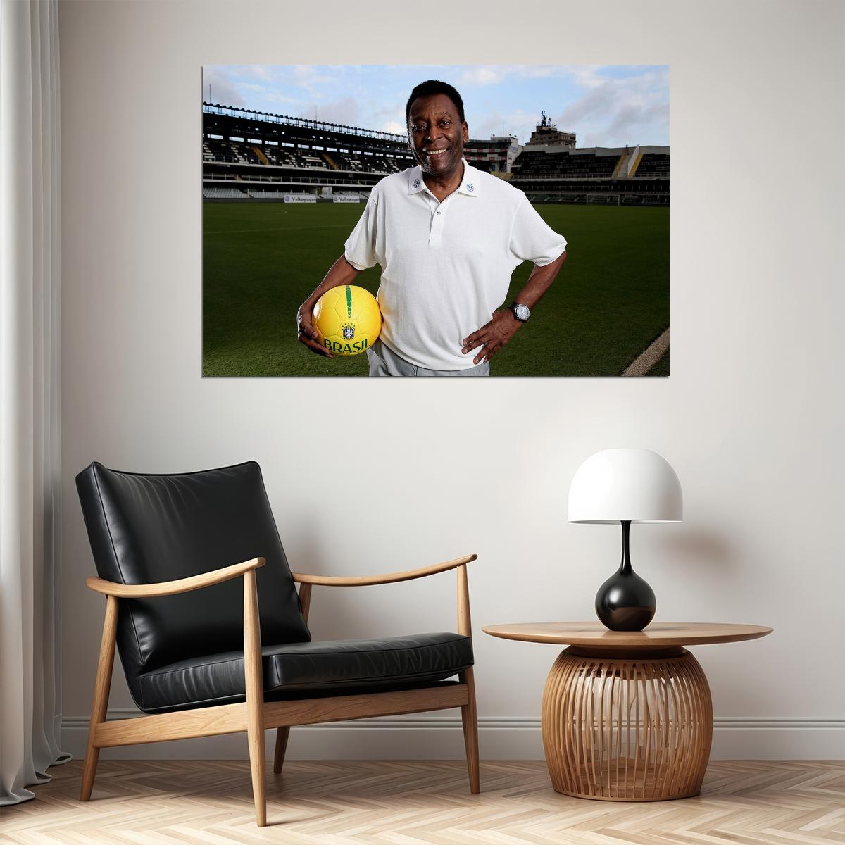 Pele Brazilian Football Player Memory Sport Poster Wall Art Print Home Wall Decor