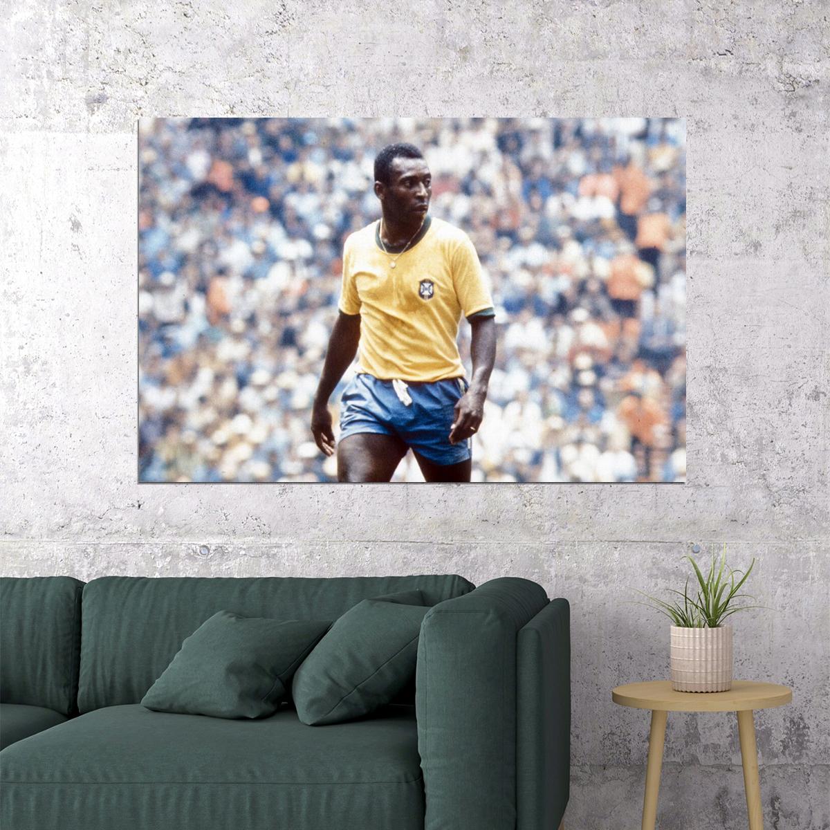 Pele Brazilian Football Player Memory Poster Wall Art Print Home Wall Decor