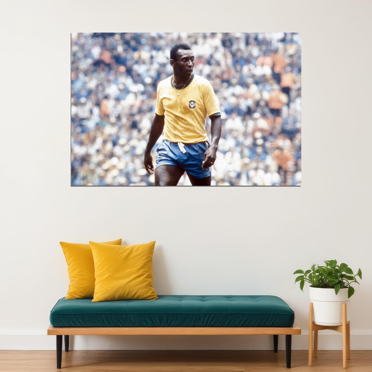 Pele Brazilian Football Player Memory Poster Wall Art Print Home Wall Decor