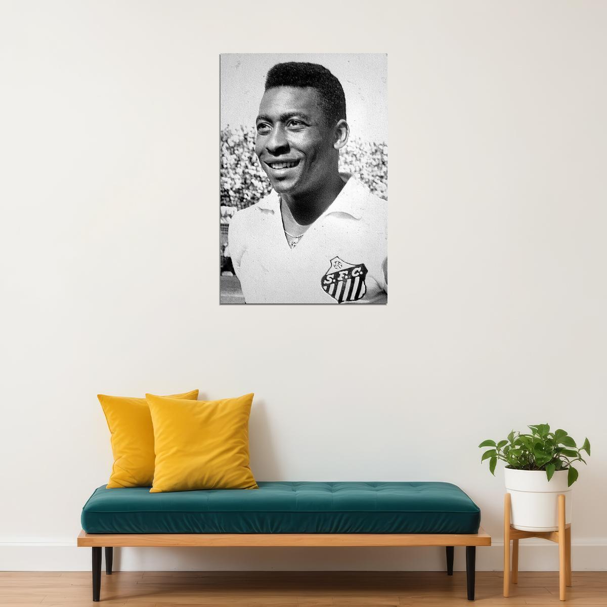 Pele Brazilian Football Player Goat Memory Poster Wall Art Print Home Wall Decor