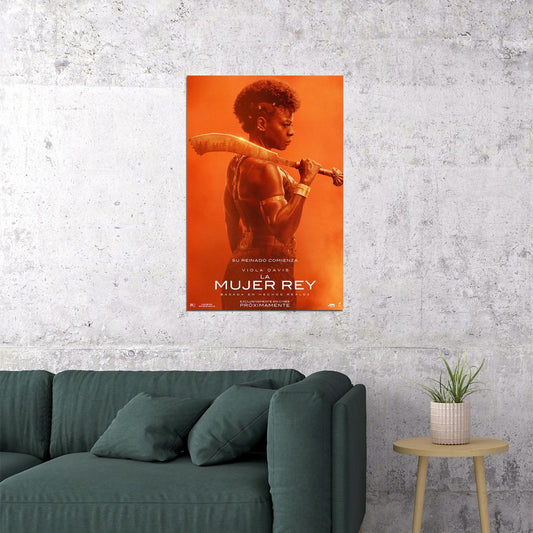The Woman King Action Drama Cinema Movie Poster Wall Art Print Home Wall Decor - xonomax