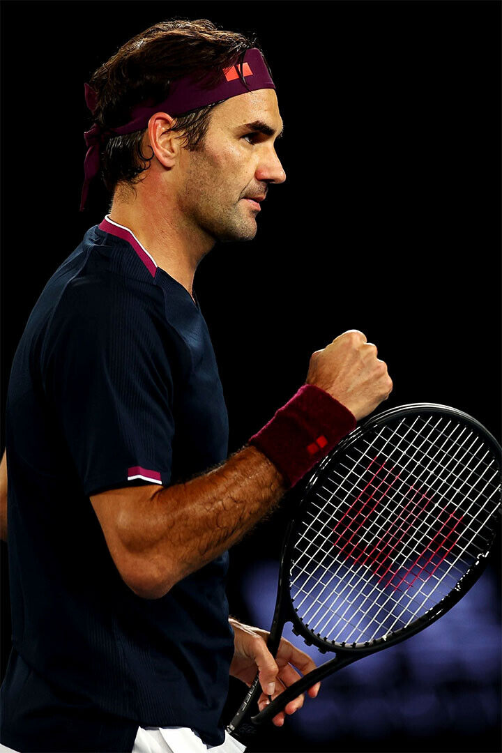 Roger Federer At Match Sport Athlete Poster Wall Art Print Home Wall Decor