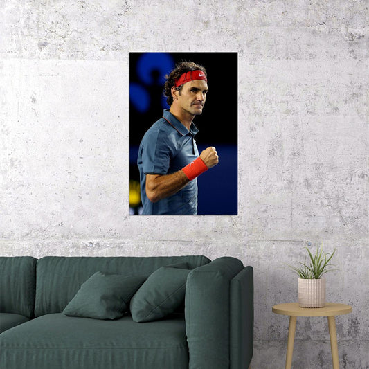 Tennis Player Athlete Roger Federer Poster Wall Art Print Home Wall Decor - xonomax
