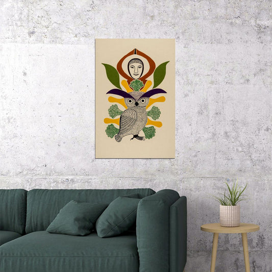 Canadian Geese Owl Illustration Animals Poster Wall Art Print Home Wall Decor - xonomax