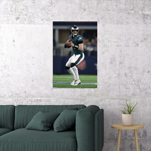 Carson Wentz Football Philadelphia Eagles Poster Wall Art Print Home Wall Decor - xonomax