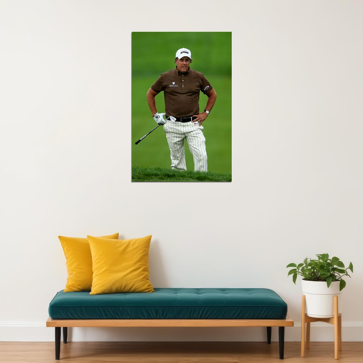 Phil Mickelson British Open Golf 2013 Match Poster Wall Art Print Home Wall Decor - xonomax