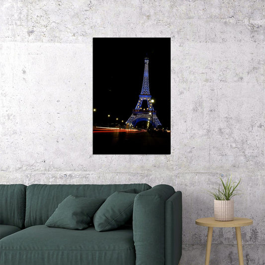 Boulevard Of Lights At Dusk Eiffel Paris Photo Poster Wall Art Print Home Wall Decor - xonomax