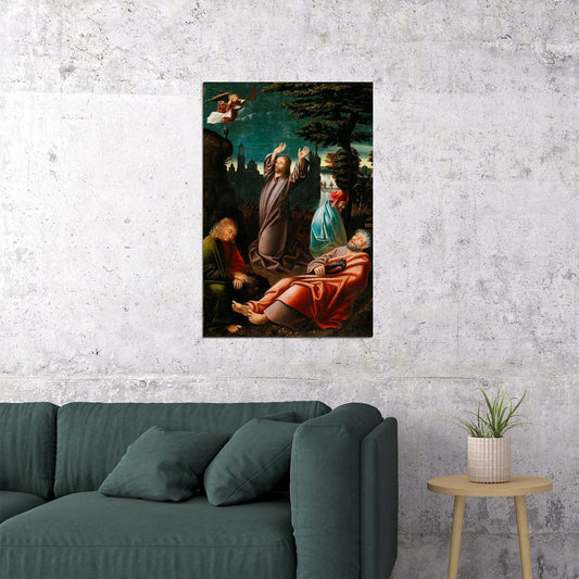 Jesus In The Garden Of Gethsemane Religious Vintage Poster Wall Art Print Home Wall Decor - xonomax