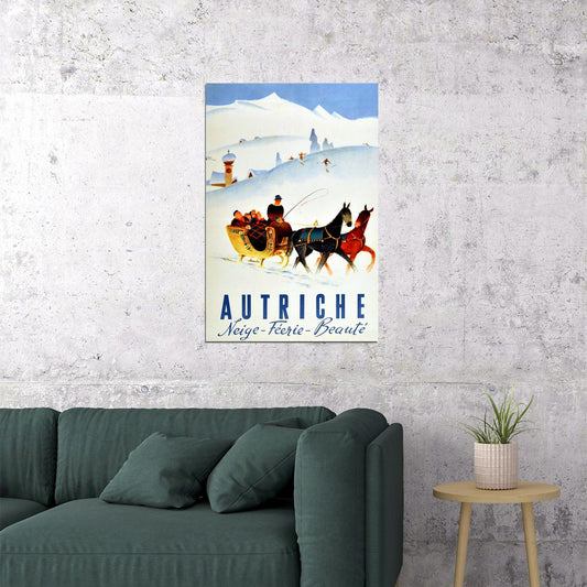 Austria Famous Places Travel Vintage Poster Wall Art Print Home Wall Decor - xonomax