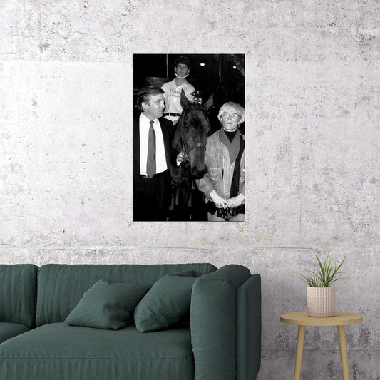 Donald Trump And Andy Warhol Photo Vintage Poster Wall Art Print Home Wall Decor - xonomax