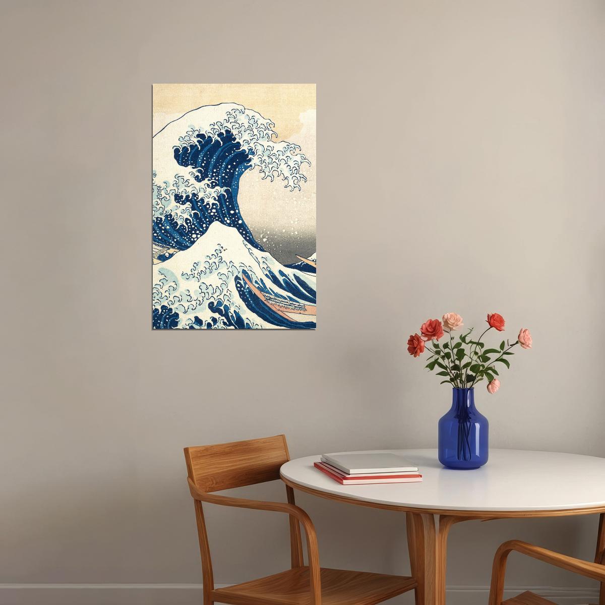 Big Wave 1830 Landscape Throne Block Poster Wall Art Print Home Wall Decor - xonomax