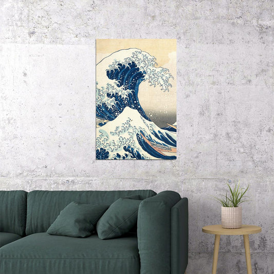 Big Wave 1830 Landscape Throne Block Poster Wall Art Print Home Wall Decor - xonomax