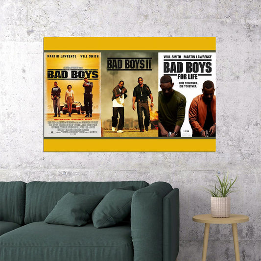 Bad Boys For Life Movie Action Comedy Poster Wall Art Print Home Wall Decor - xonomax