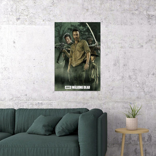 The Walking Dead Movie Characters Horror Poster Wall Art Print Home Wall Decor - xonomax