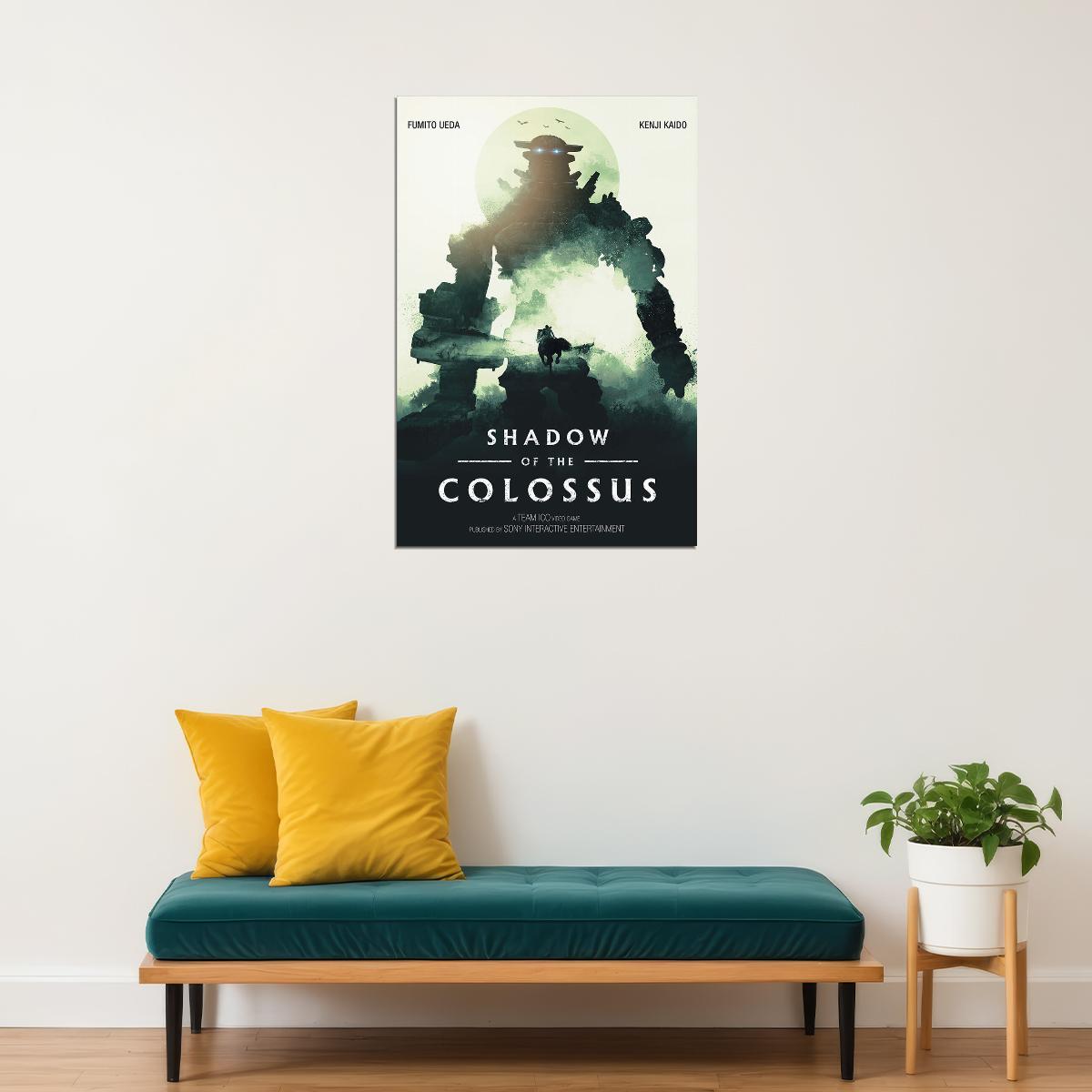 Shadow Of The Colossus Video Game Adventure Poster Wall Art Print Home Wall Decor - xonomax