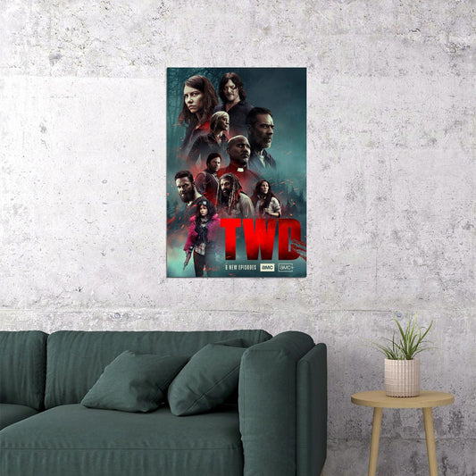 The Walking Dead Movie Characters Horror Poster Wall Art Print Home Wall Decor - xonomax