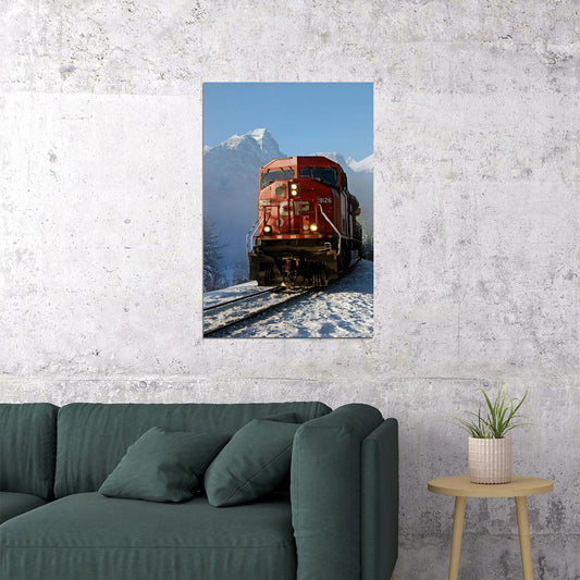 Canadian Pacific Railway Train Landscape Travel Poster Wall Art Print Home Wall Decor - xonomax