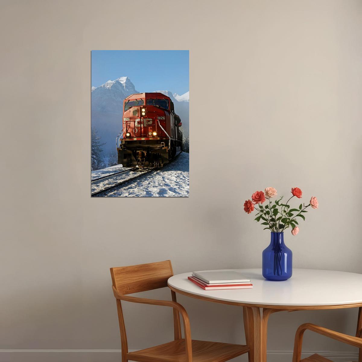 Canadian Pacific Railway Train Landscape Travel Poster Wall Art Print Home Wall Decor - xonomax