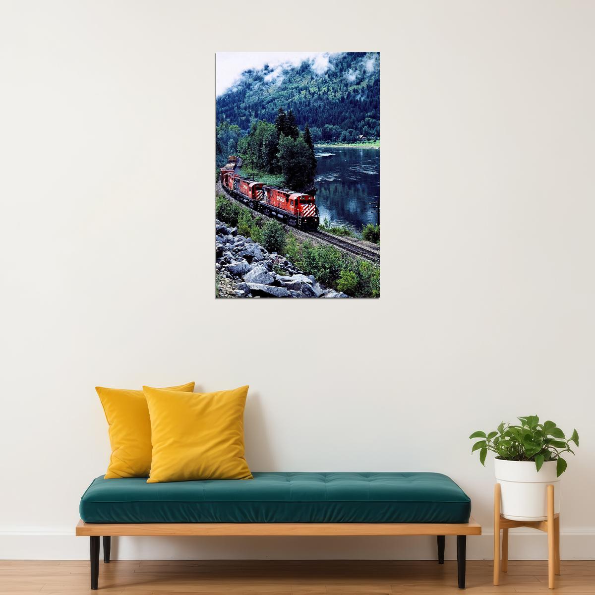 Canadian Pacific Railway Train Travel Poster Wall Art Print Home Wall Decor - xonomax