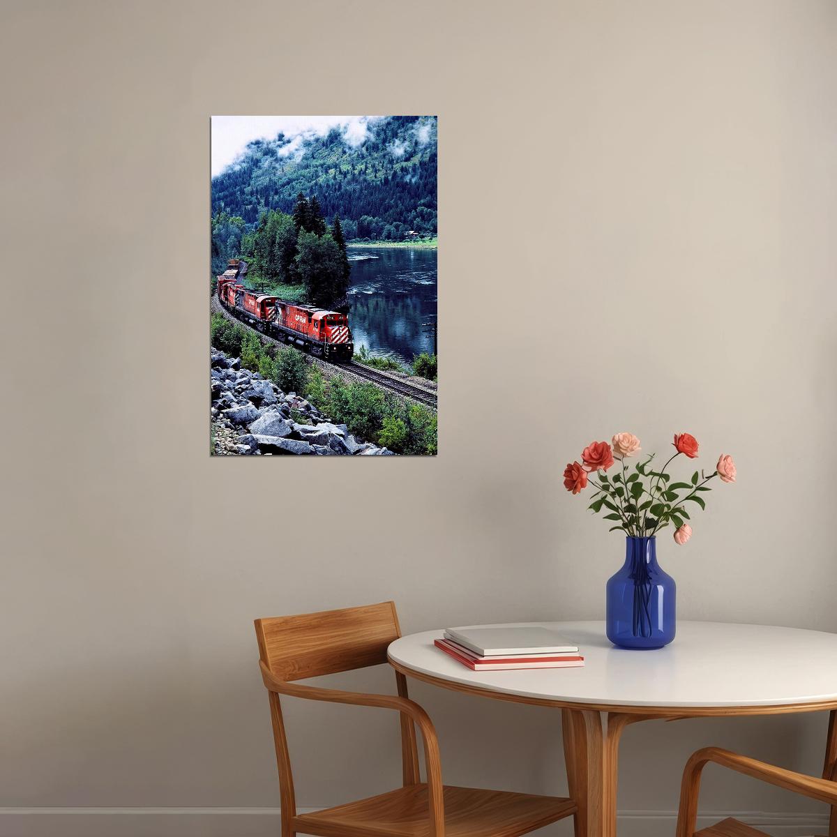 Canadian Pacific Railway Train Travel Poster Wall Art Print Home Wall Decor - xonomax