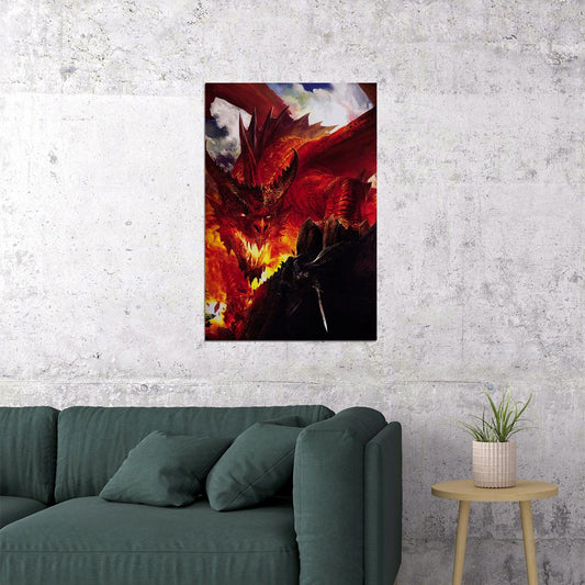 Animal Lizard Bearded Dragon Psychedelic Poster Wall Art Print Home Wall Decor - xonomax