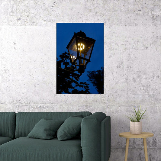 Street Light Dark Evening Sky Picture Poster Wall Art Print Home Wall Decor - xonomax