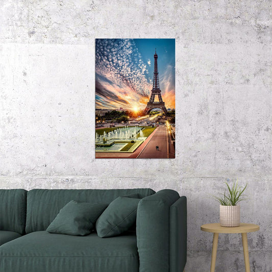 France Paris City Landscape Light Vintage Photo Poster Wall Art Print Home Wall Decor - xonomax