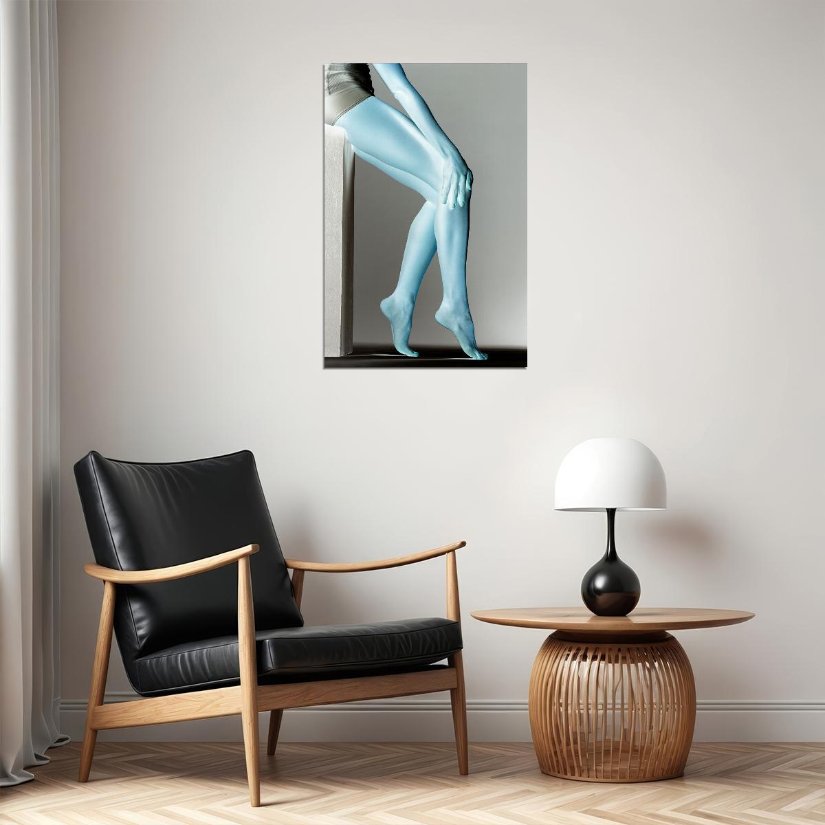 Legs' Negative Female Anatomy Poster Wall Art Print Home Wall Decor - xonomax