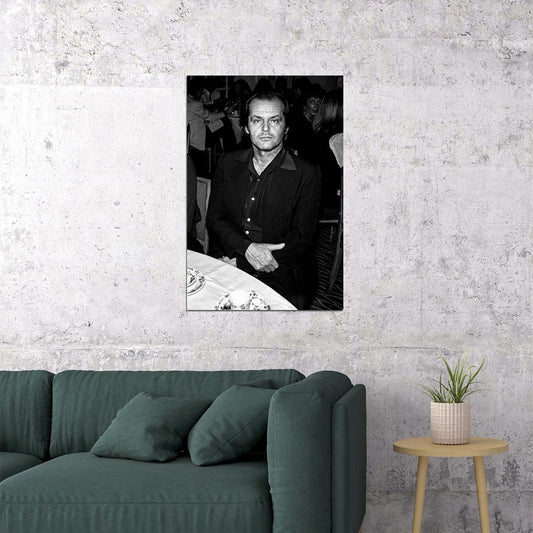 Sitting In Chair Jack Nicholson Movie Artist Poster Wall Art Print Home Wall Decor - xonomax