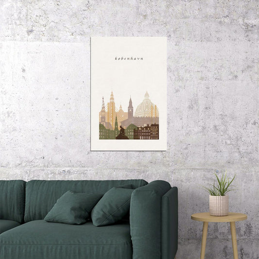 Copenhagen Denmark City Design Travel Poster Wall Art Print Home Wall Decor - xonomax