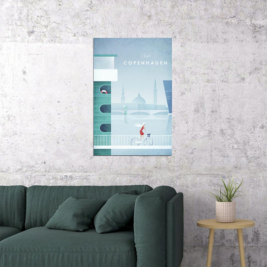 Copenhagen Denmark Travel Vintage Poster Wall Art Print Home Wall Decor - xonomax