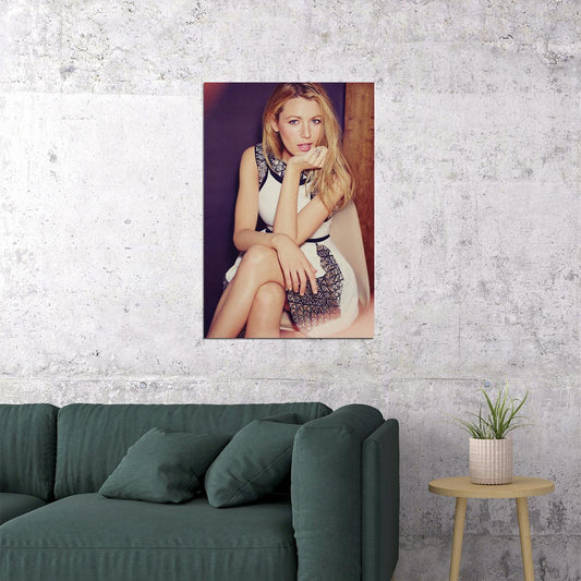 Blake Lively Celebrity Movie Actor Lawyer Artist Poster Wall Art Print Home Wall Decor - xonomax