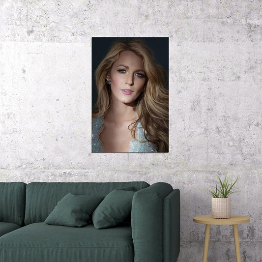 Blake Lively Celebrity Movie Actress Model Artist Poster Wall Art Print Home Wall Decor - xonomax
