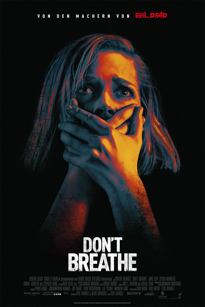 Don't Breathe Movie Horror Thriller Crime Poster Wall Art Print Home Wall Decor - xonomax