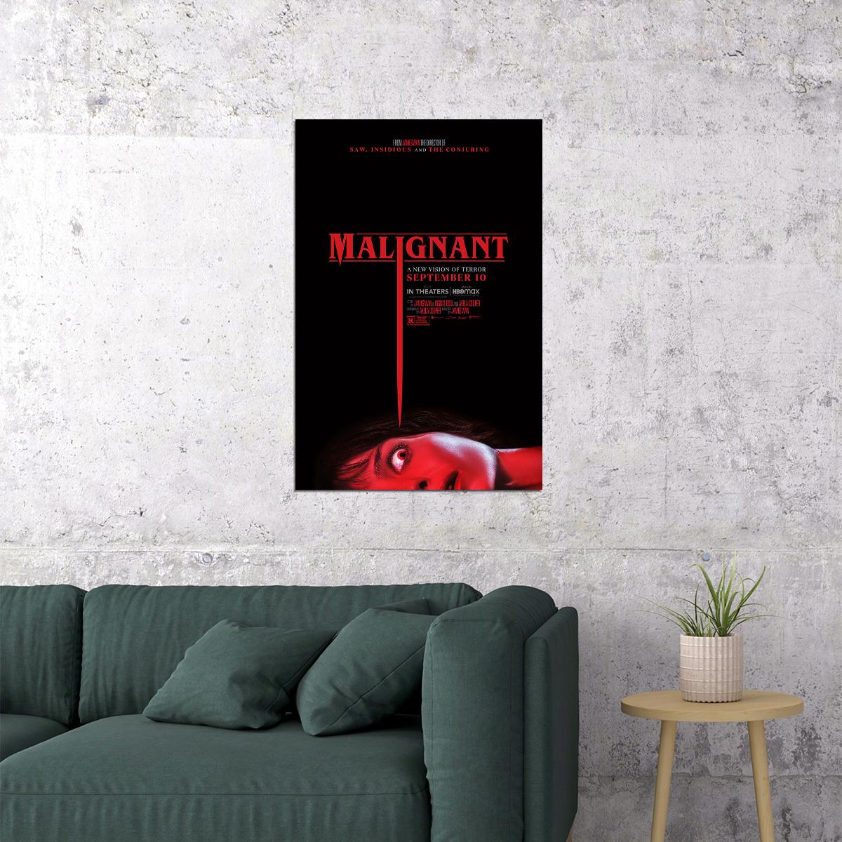 Malignant Movie Horror Action Adventure Poster Wall Art Print Home Wall Decor