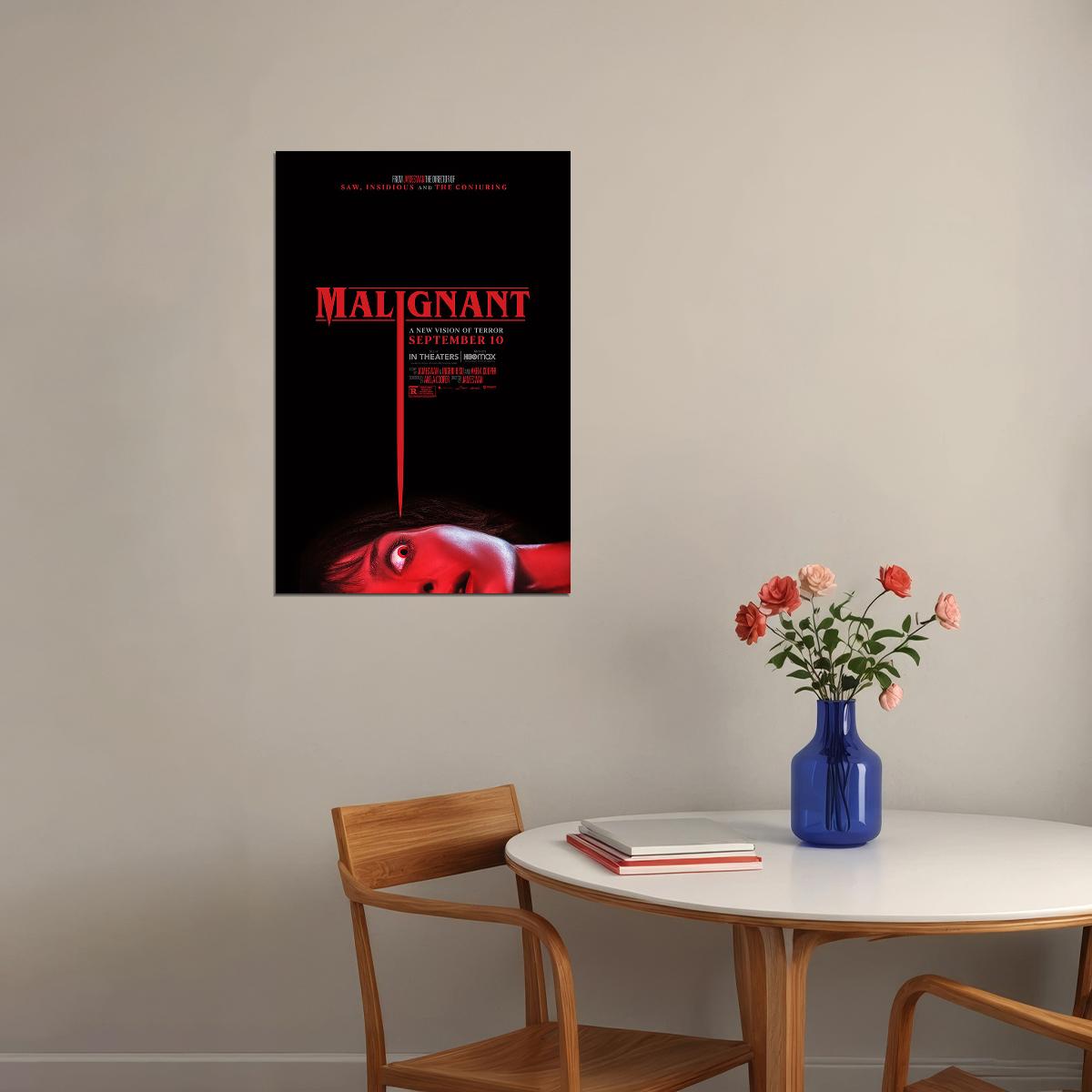Malignant Movie Horror Action Adventure Poster Wall Art Print Home Wall Decor