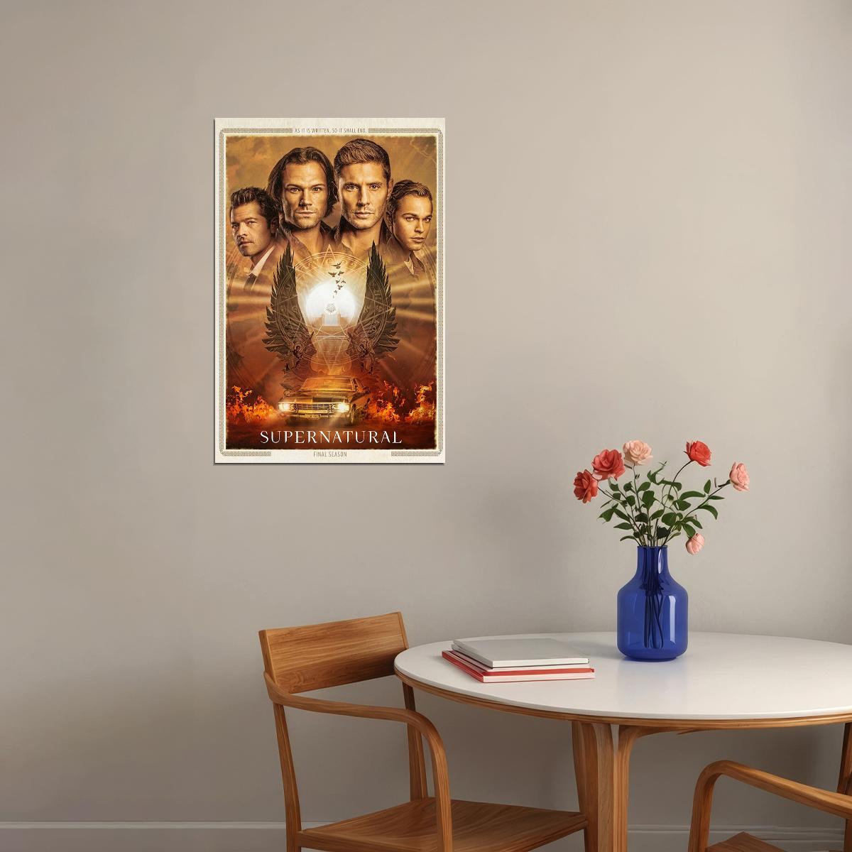 Supernatural Season 15 All Characters Adventure Poster Wall Art Print Home Wall Decor - xonomax
