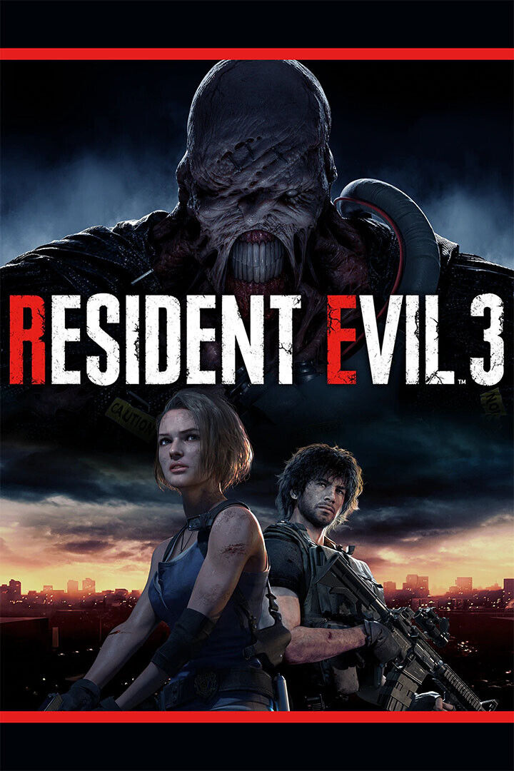 Resident Evil 3 Nemesis Remake Gaming Action Poster Wall Art Print Home Wall Decor - xonomax