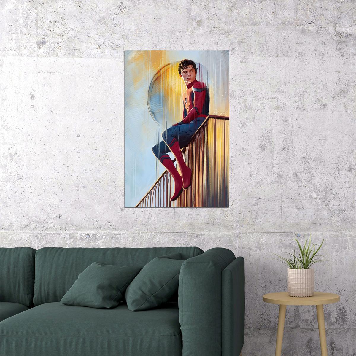 Tom Holland Spiderman Far From Home Poster Wall Art Print Home Wall Decor