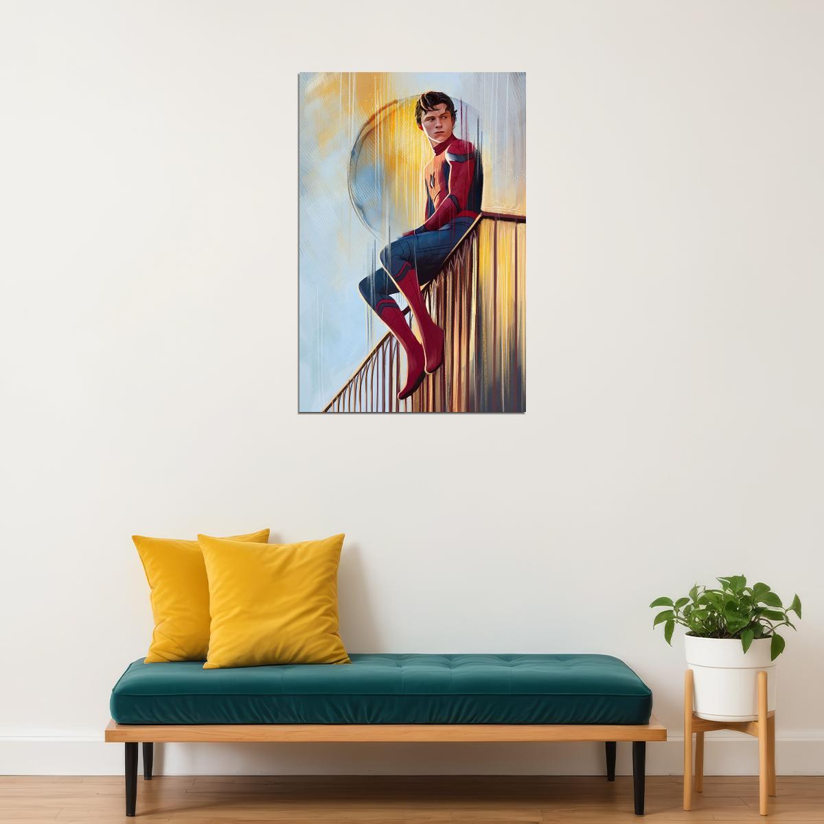 Tom Holland Spiderman Far From Home Poster Wall Art Print Home Wall Decor