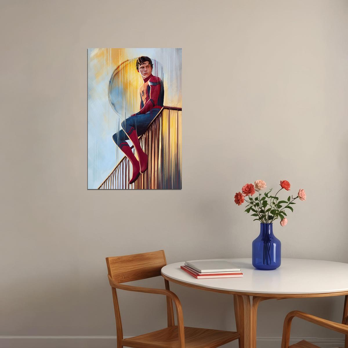 Tom Holland Spiderman Far From Home Poster Wall Art Print Home Wall Decor