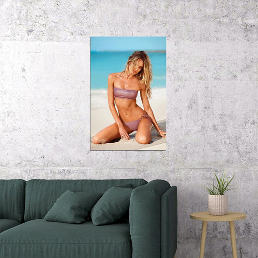 Candice Swanepoel Sexy Model Swimsuit Poster Wall Art Print Home Wall Decor - xonomax