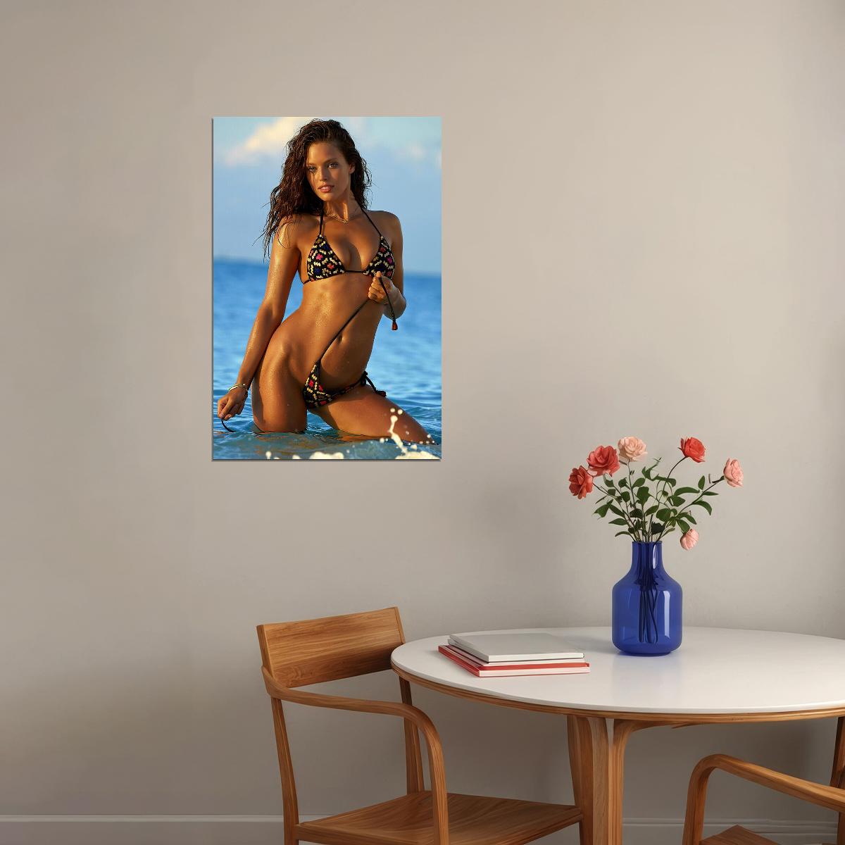 Emily Didonato Celebrity Sexy Model Swimsuit Poster Wall Art Print Home Wall Decor - xonomax