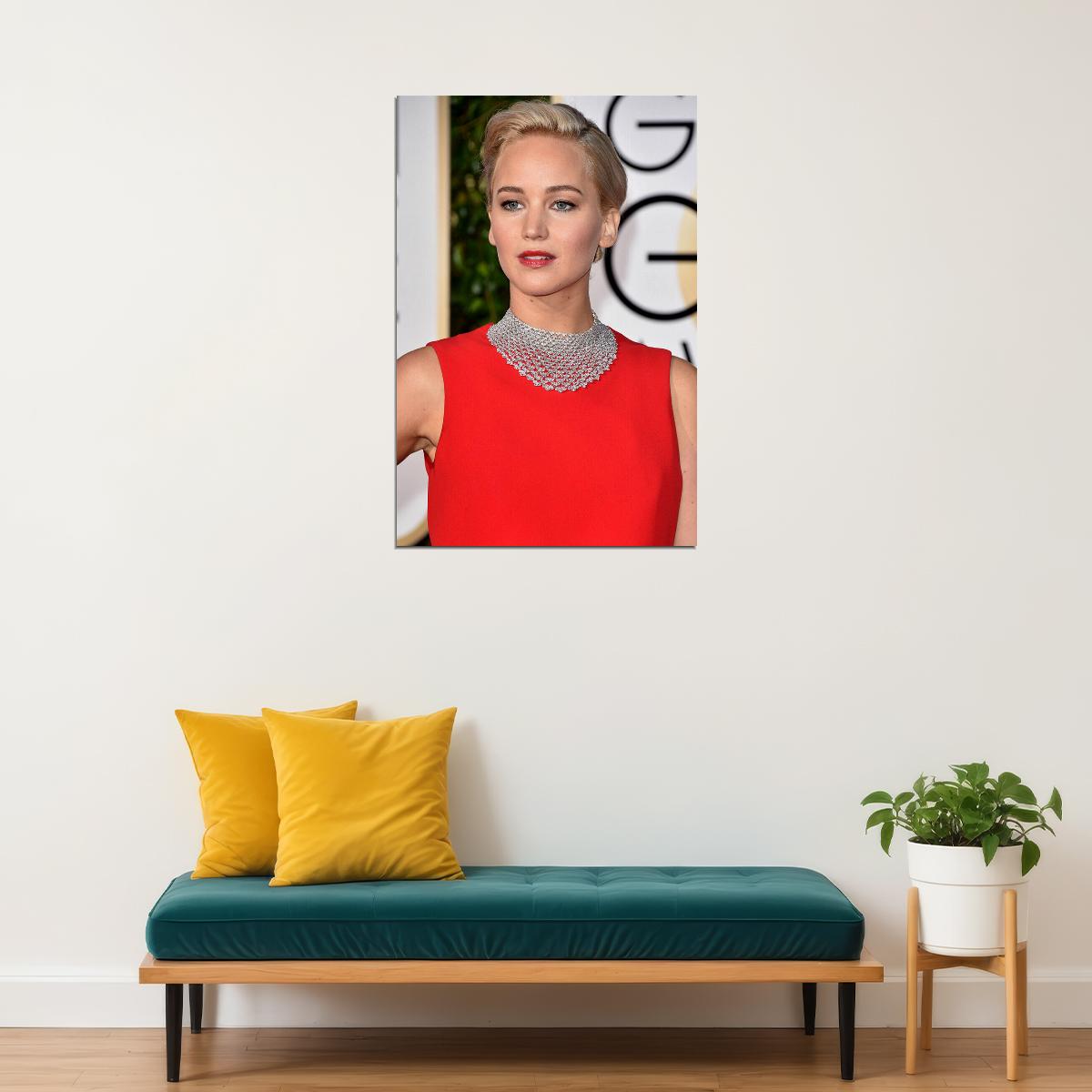 Jennifer Lawrence Celebrity Movie Actress Poster Wall Art Print Home Wall Decor