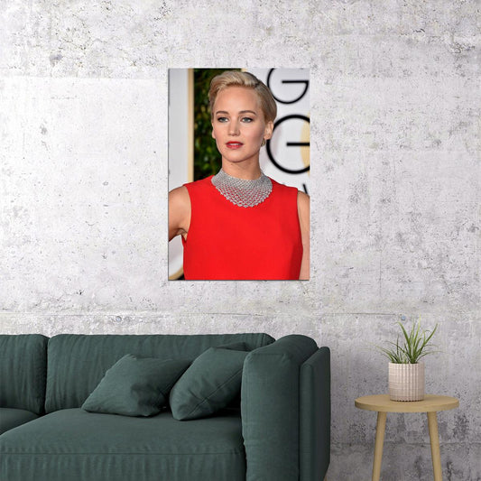 Jennifer Lawrence Celebrity Movie Actress Poster Wall Art Print Home Wall Decor - xonomax